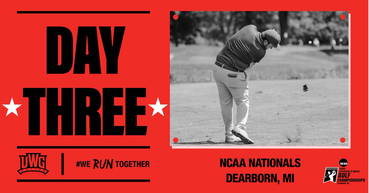 Last round. It's now or never!

⛳️: NCAA National Championships
🕰️: 12:05 PM
📍: TPC Michigan | Dearborn, MI
Round 3⃣
📊: bit.ly/3sEuUSJ

#WeRunTogether #D2MGolf