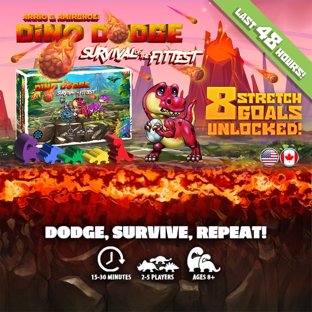 We are less than 48 hours away from making Dino Dodge a reality! There is still time to check out the campaign and order a copy of the game now. Soon, it may be too late!