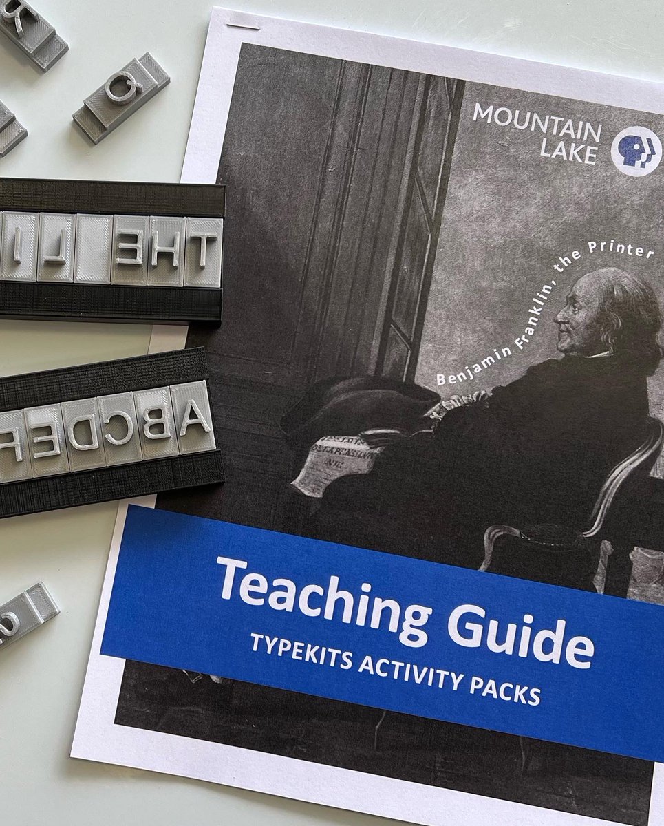 thelinkadk's tweet photo. This spring we worked on the coolest project w/ @MountainLakePBS! π€ We designed a curriculum for their TYPEKITS Activity Packs to compliment the new Ken Burnsβ BENJAMIN FRANKLIN documentary. Learn more: https://t.co/xfp0zm5KIT #benfranklinpbs #mlpbs #mountainlakepbs #thelinkadk https://t.co/wAKtwK1pul