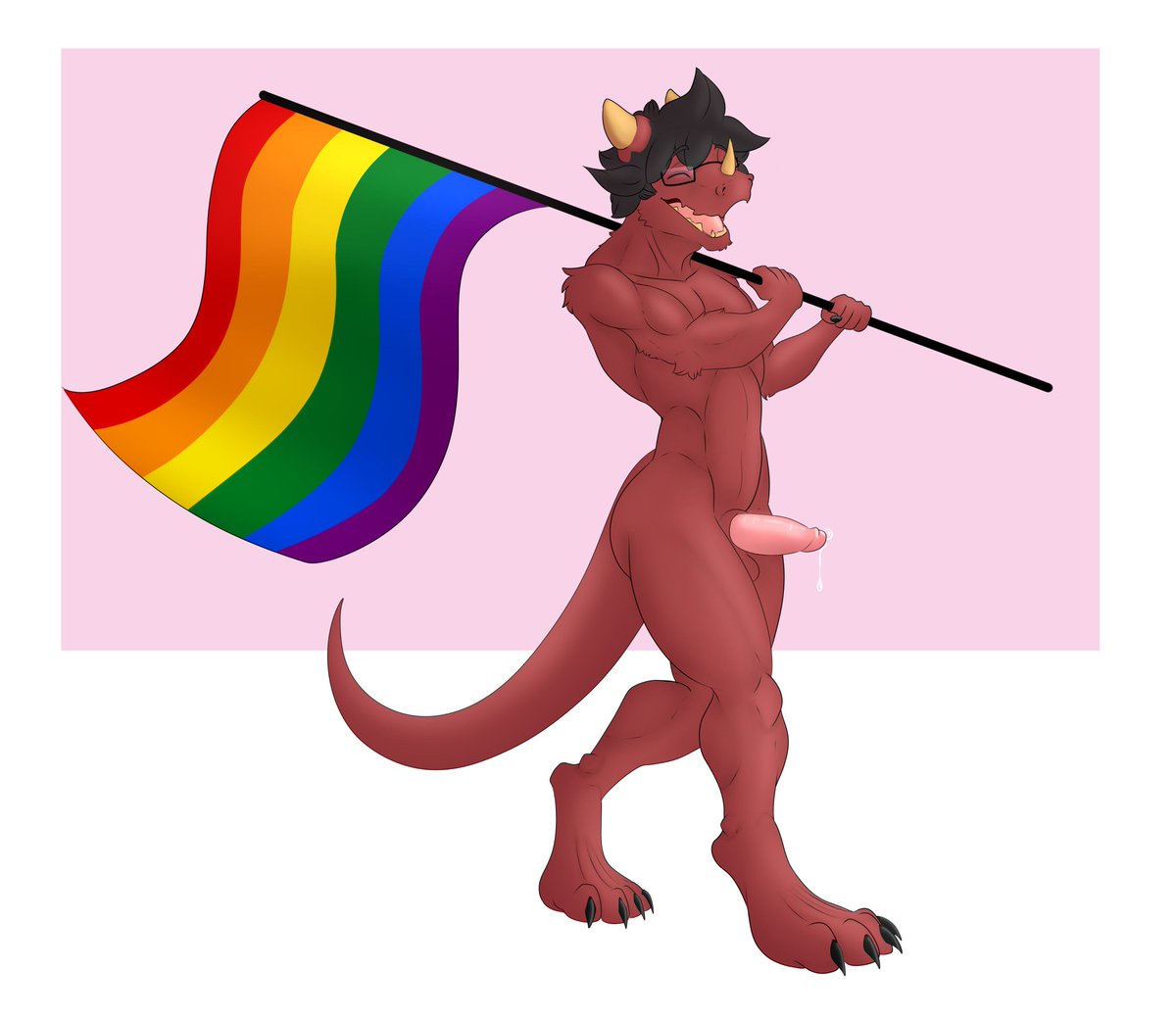 RedDragonGay27's tweet photo. I'm gay nude dragon in next month of gay pride https://t.co/ZaNOP9yX0M