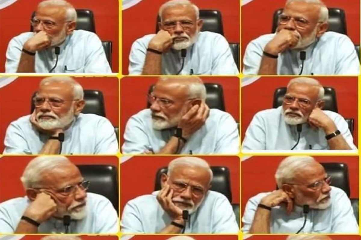 jerry_sundar's tweet photo. ஆங்கிலம் தெரியாதவன் கூட எதையாவது பேசுவான், ஆனா எனக்கு ஆங்கிலமே எதுன்னு தெரியாதே, நான் யாரு வெறும் 
டுபாக்கூர் 🤧  - teleprompter ஜி வேதனை 😥
#TeleprompterModi https://t.co/01Z6BLDWtC