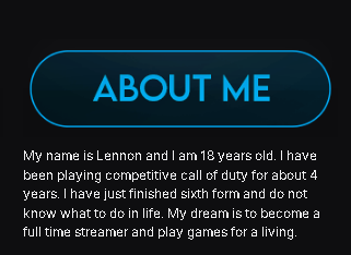 LenunLH's tweet photo. I haven't changed my 'About Me' section since I finished sixth form which was about 2 years ago. My dream has come true man, wow. Thank you guys so much! Here's to many more years of streaming 🥂 https://t.co/Fk3V9UaAl4