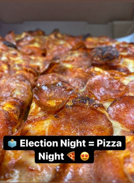 CBS2Boise's tweet photo. Obligatory election night pizza photo. #IDElection #newsroompizza https://t.co/uHZwcxekg4