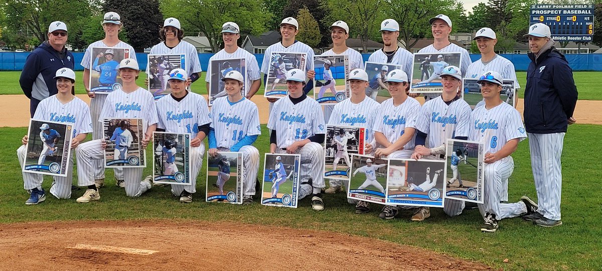 PHSVBaseball's tweet photo. Knights 4 CLCentral 2

Pitching &amp; defense leads the way as @Joey_Henry28 earns his 1st varsity W! Strong pitching performances from @ShevlinAndrew @svobodajohn7 @J_Siciliano22 @TyErickson17 @patrickfree27 all helped secure the W on senior day! #LGK https://t.co/UY1c0HwTif