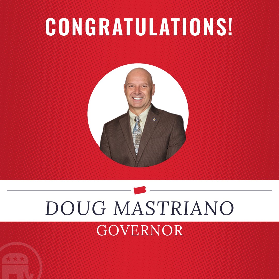 Republicans's tweet photo. Pennsylvania is looking for a new direction of leadership and Republicans are united behind Doug Mastriano to win in November! https://t.co/RJ3llnv8jS