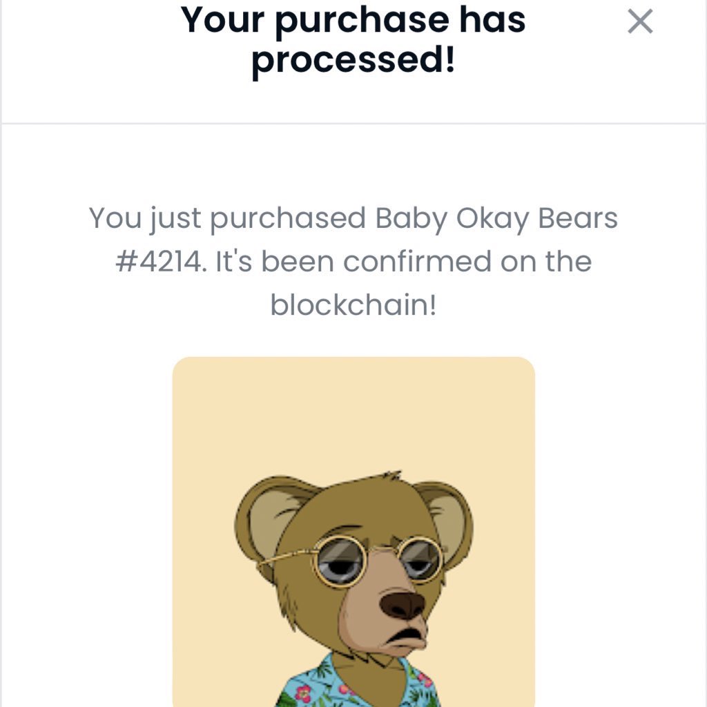 Don’t sleep on <a href="/BabyOKBears/">Baby Okay Bears</a> 😴🐻

😎