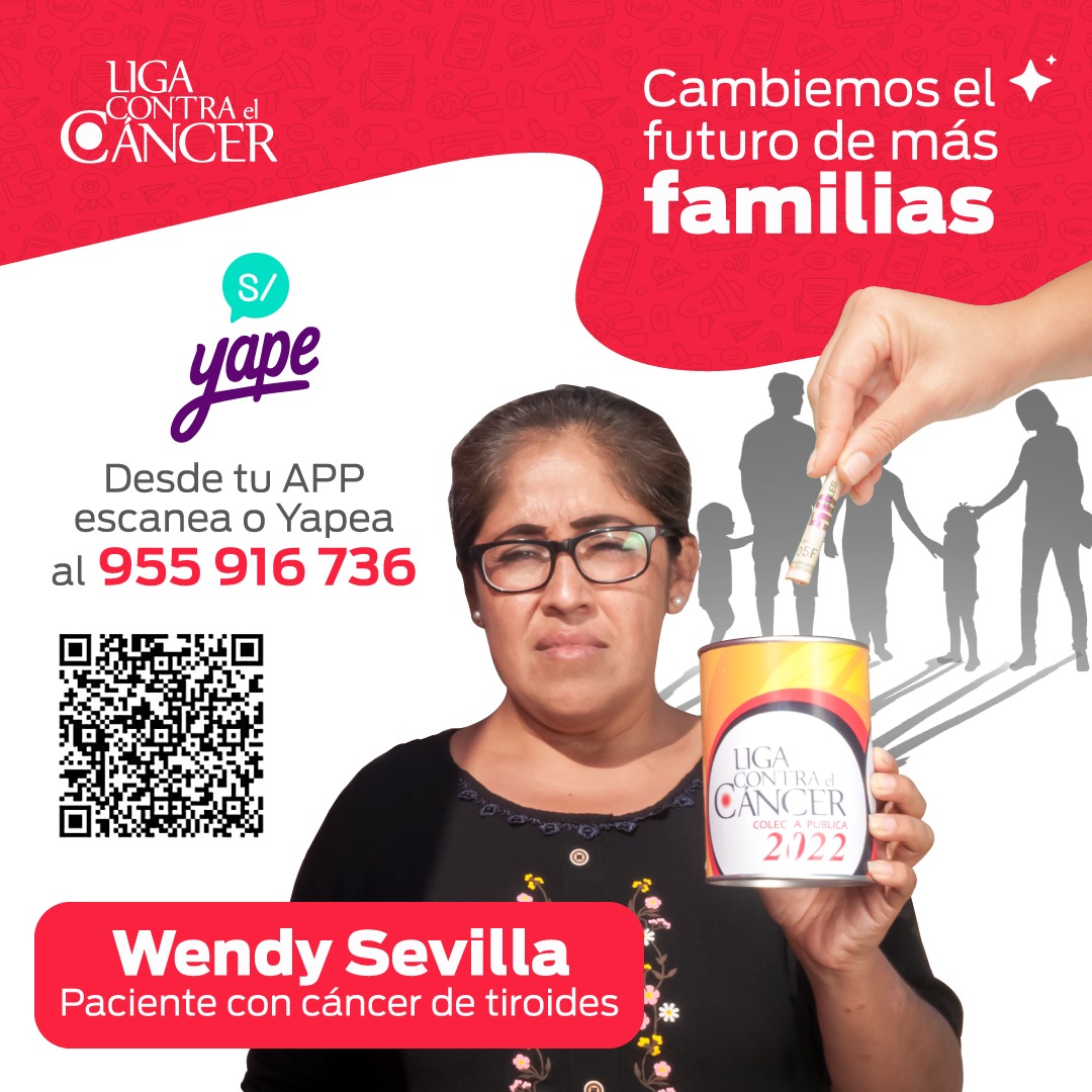 AlexandraYaez18's tweet photo. "Cada #ColectaPública nos permite llevar un futuro libre de cáncer a miles de familias peruanas. 

Ayúdanos a ser realidad nuestra misión, dona a través de: 

- Yape: 955916736
- Plin: 988562293
- BCP: Cta. Corriente Soles 193-1101888-0-80
- Scotiabank: 000-7777779 https://t.co/4rbRRQVWAB