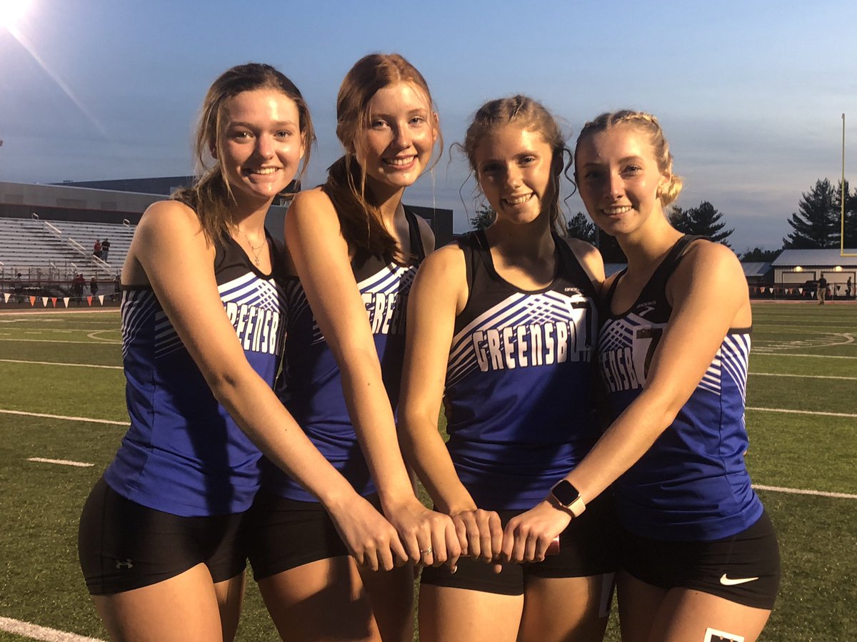 Super proud of these 4x4 <a href="/GCHSPirates/">Greensburg Comm HS</a> Ladies improving their seed time &amp; place at Sectionals tonight ⬇️⏱ Way to go SStapp <a href="/sophie_nobbe/">Sophie</a> GSmith <a href="/emilymangels2/">emilymangels</a>