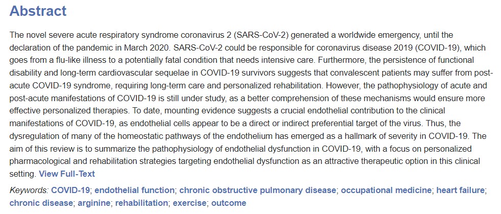 nicolepeng06's tweet photo. #Emerging #Endothelial_Dysfunction in #COVID-19: A Unifying Mechanism and a Potential Therapeutic Target https://t.co/cU0sLG3Rgv #review @Biomed_MDPI https://t.co/WB65sebqrB