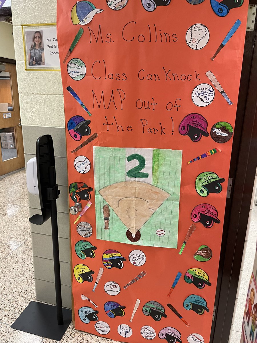 kellprice14's tweet photo. Time to return the favor. Intermediate classes @Sandalwood_BCPS made baseball themed doors for their buddy classes as they prep for MAP testing starting tomorrow. It’s all about building a positive community. #buddyclasses #appreciation #MAPtesting @EricWilson42 https://t.co/1dLGNj9JC2