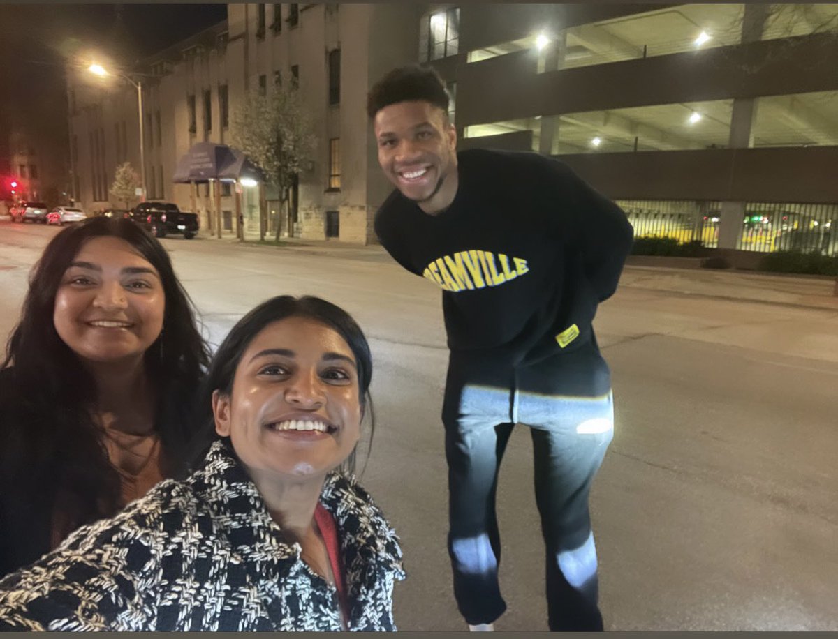 Jessica Madhukar (@jessicamadhukar) on Twitter photo My cousin <a href="/robothethird/">Robin Thomas</a> is in town and I told her I’d give her a lil tour of Milwaukee on this chilly summer night. Look who we bumped into😳🫠 My cousin <a href="/robothethird/">Robin Thomas</a> is in town and I told her I’d give her a lil tour of Milwaukee on this chilly summer night. Look who we bumped into😳🫠