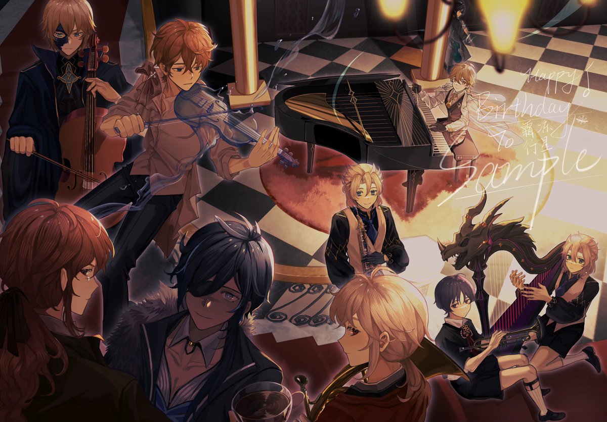 gingafloa's tweet photo. 给朋友画的🔥❄️+☀️all同人本封面  #Luckae #Aetherall https://t.co/lkOnG2GvzA