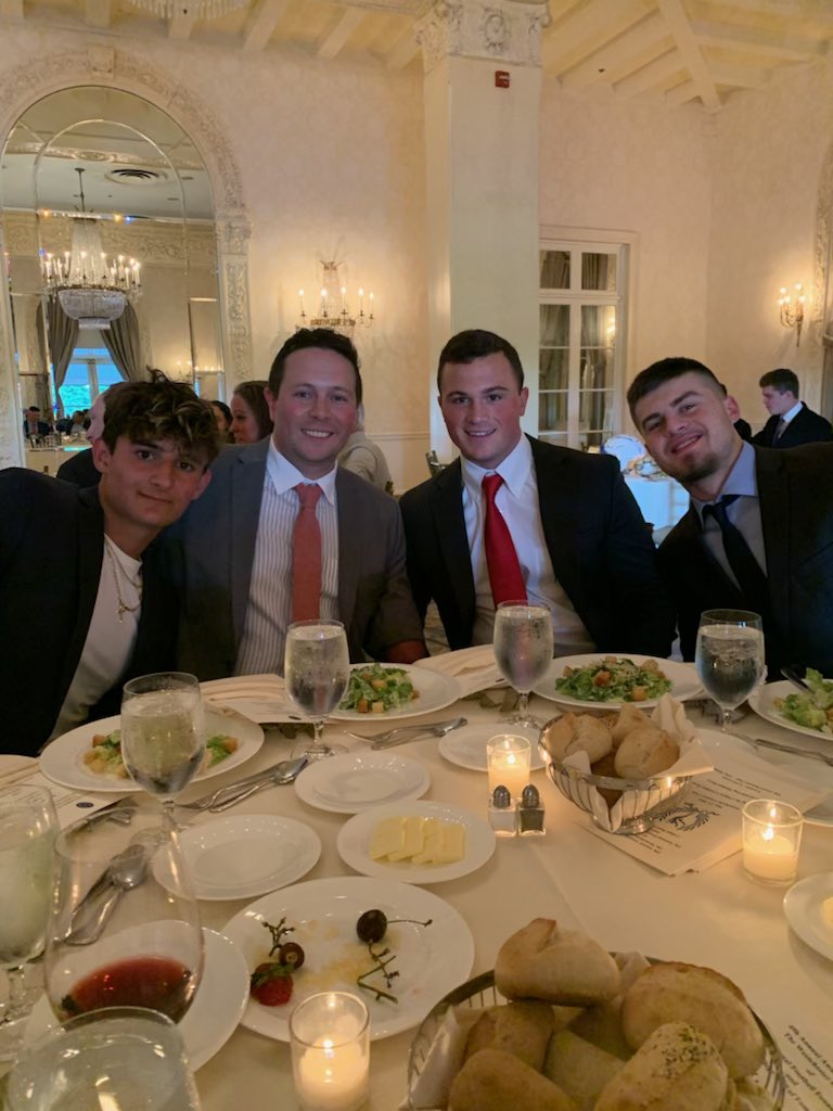 SomersFootball's tweet photo. Great night at the Golden Dozen award ceremony celebrating these tremendous young men. We are all so very proud of you! #ScholarAthlete #NextLevelTuskers @treyman35 @E_krauss5 @dylanFaller3 https://t.co/JVY8kBfkNF