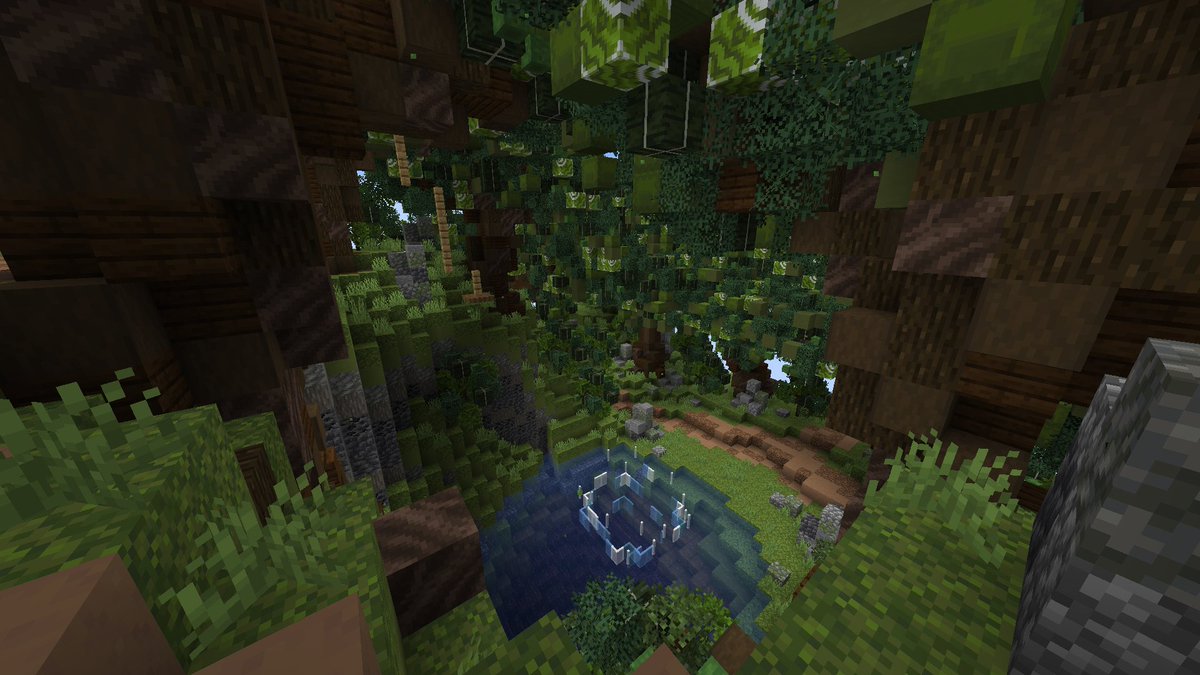 ColoredvioletB's tweet photo. Day 3: Ropeswing Lake #minecraft #abuildaday #minecraftbuilds https://t.co/GqMJa0LTAe