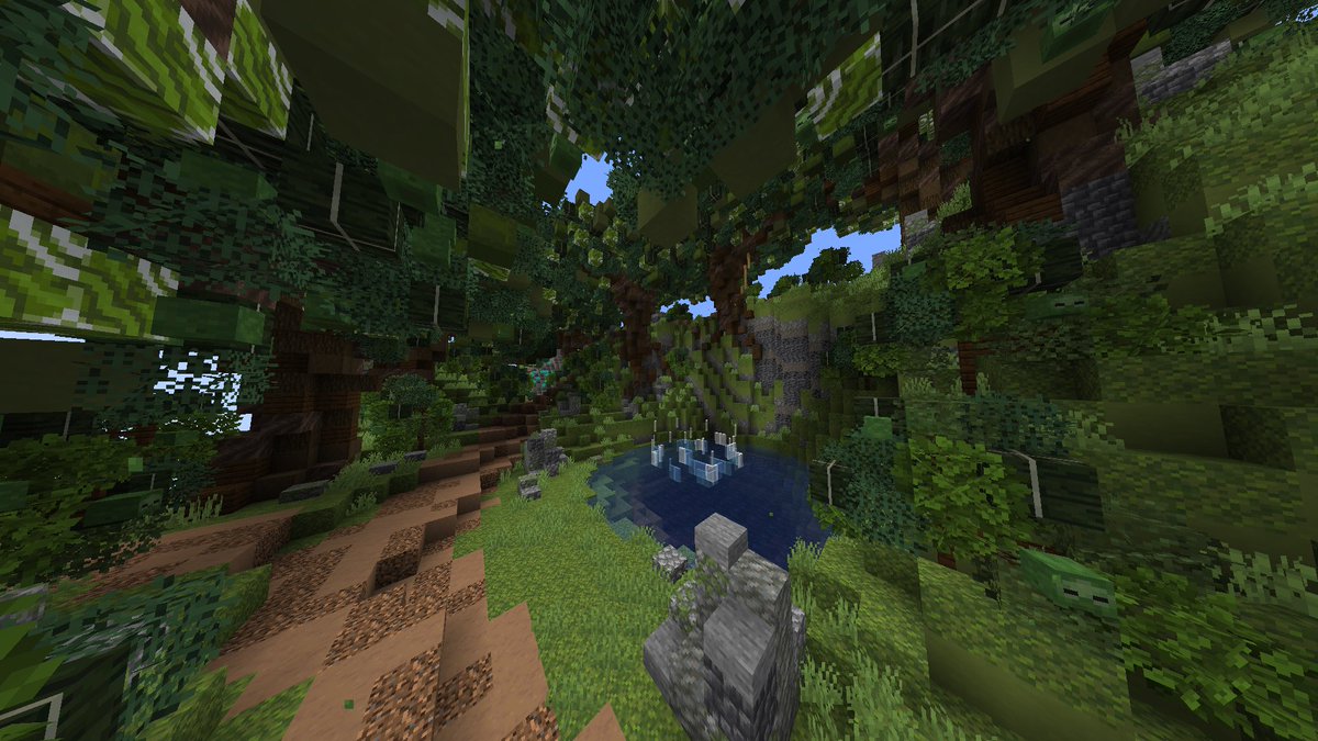 ColoredvioletB's tweet photo. Day 3: Ropeswing Lake #minecraft #abuildaday #minecraftbuilds https://t.co/GqMJa0LTAe