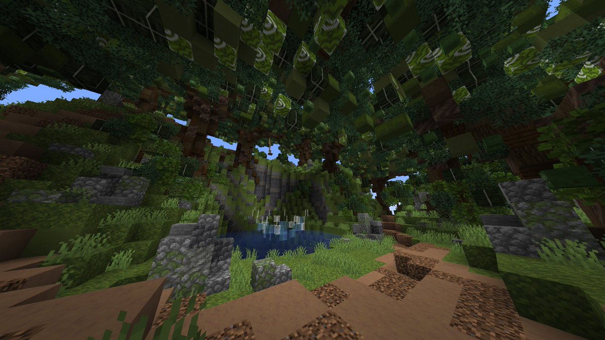 ColoredvioletB's tweet photo. Day 3: Ropeswing Lake #minecraft #abuildaday #minecraftbuilds https://t.co/GqMJa0LTAe