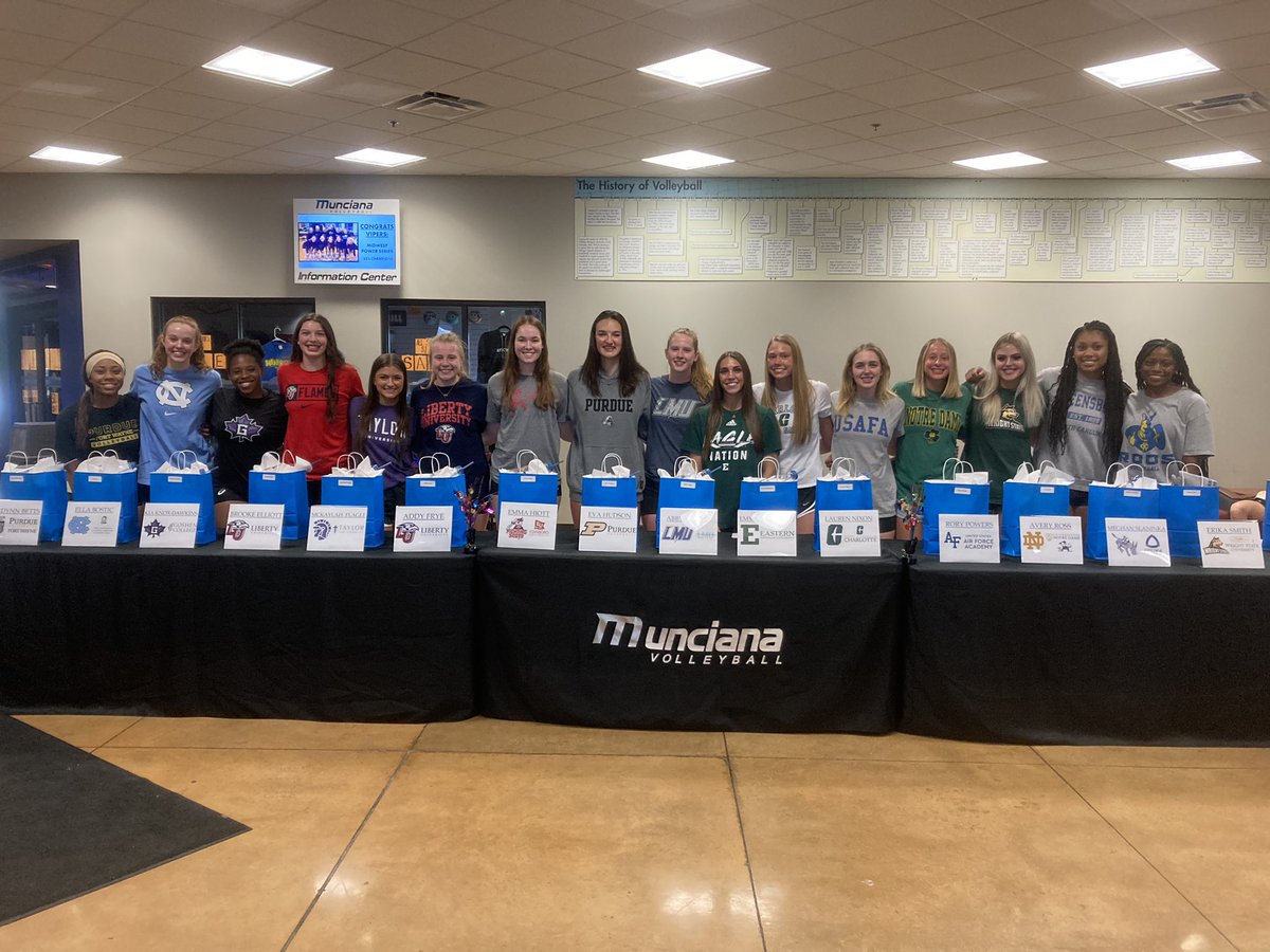 MuncianaVB's tweet image. Am awesome night celebrating the Class of 2022 Commits!  You finally made it! Wasn’t easy and you all embraced Perseverance to achieve your goals! We are Munciana proud!