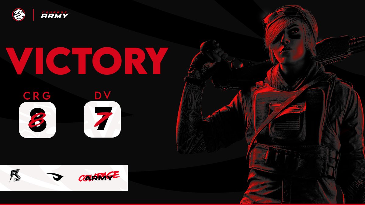 COURAGE BLACK TAKES A 8-7 VICTORY AGAINST <a href="/Dallas_Vendetta/">Dallas Vendetta</a>!! GGs to Vendetta was a very close game and came down to the very last round!!! #ArmyofCourage #CourageArmy #HaveCourage #RazeRebellion