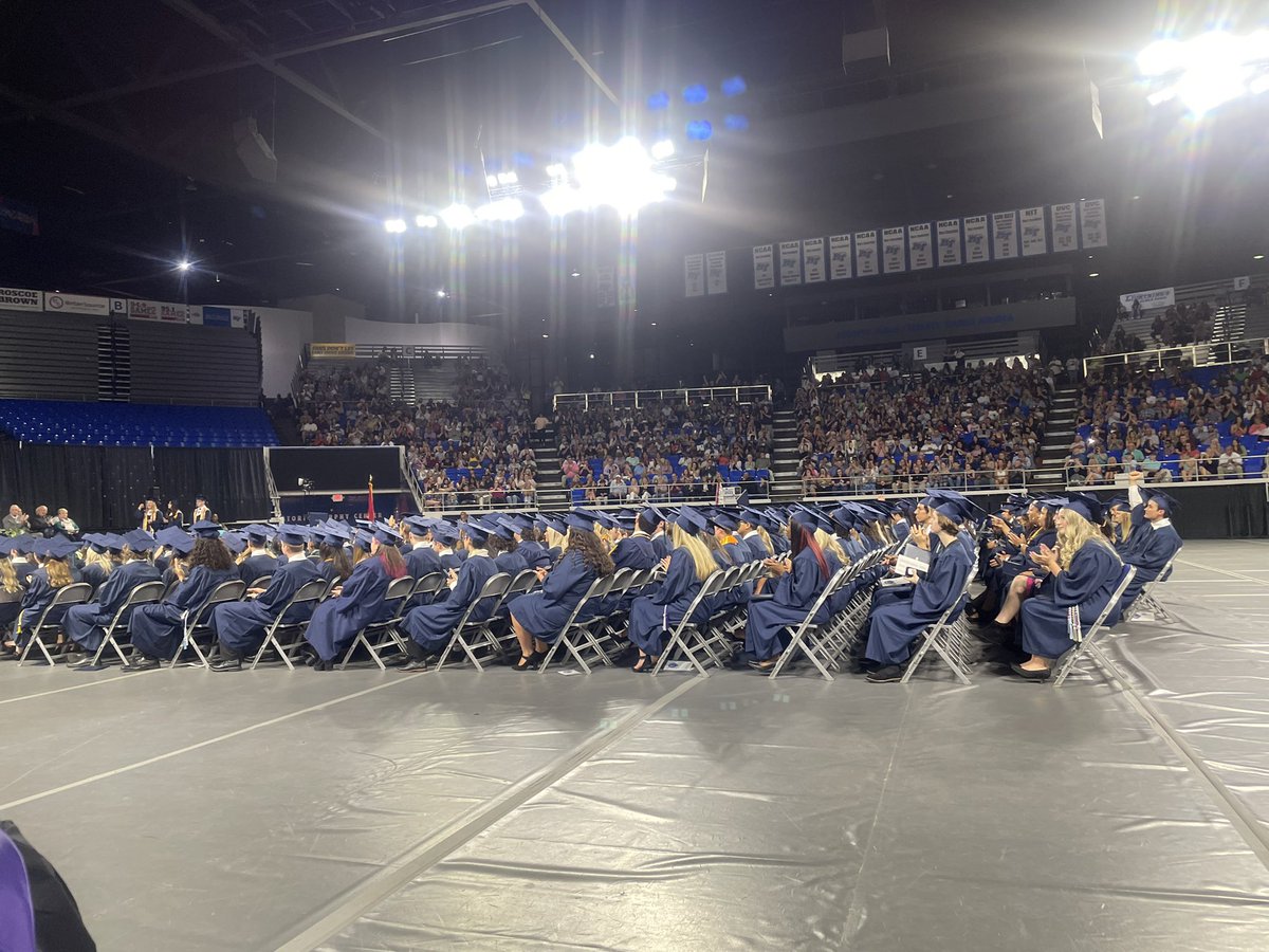 As a teacher, there are classes that just get to a special place with you. I had some of these kids in 3 of their 4 years of math. Congratulations class of 2022!!! Go show the world how awesome you are. <a href="/SiegelHighStars/">Siegel High School</a>