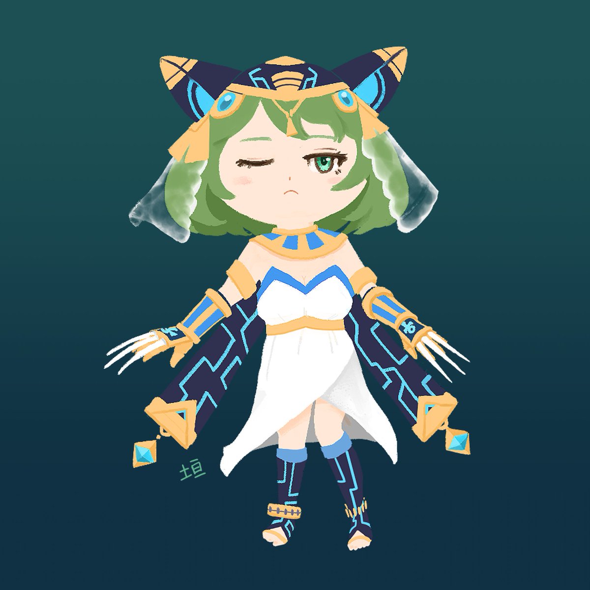 友達が描いてくれた私が一番愛するキャラクター「リディア」
#ユグレゾ 
#ユグドラ・レゾナンス 
고맙다 지원아!