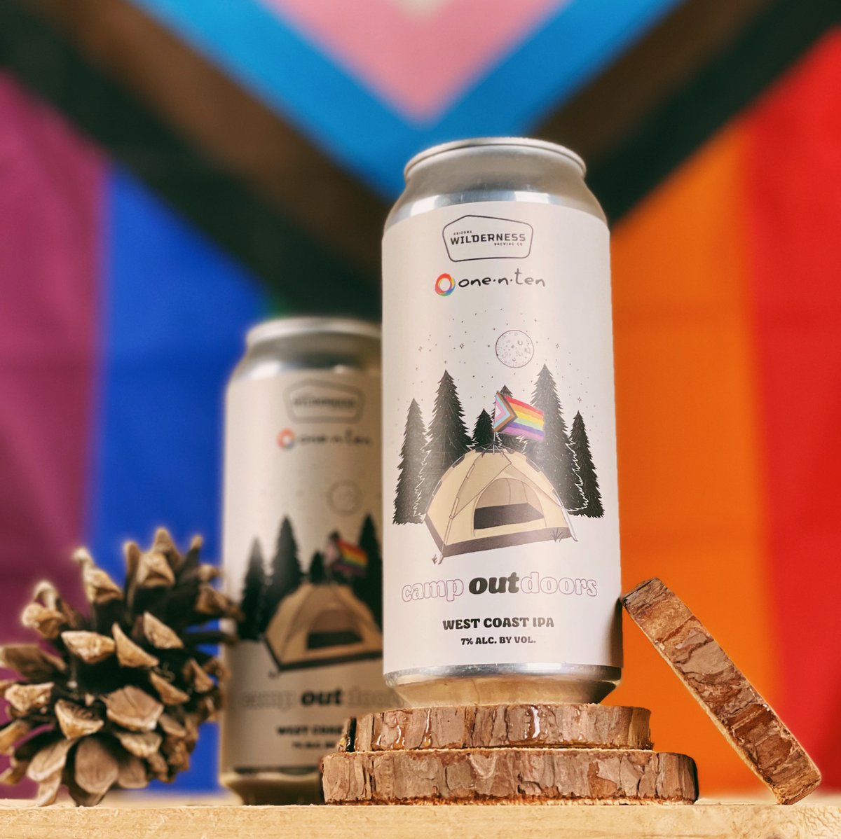 On this International Day Against Homophobia, Transphobia & Biphobia, we’d like to introduce you to Camp OUTdoors, a classic West Coast-style IPA brewed in support of @1in10 and Camp OUTdoors, a summer camp designed to empower LGBTQIA+ youth. Cans available Thursday.