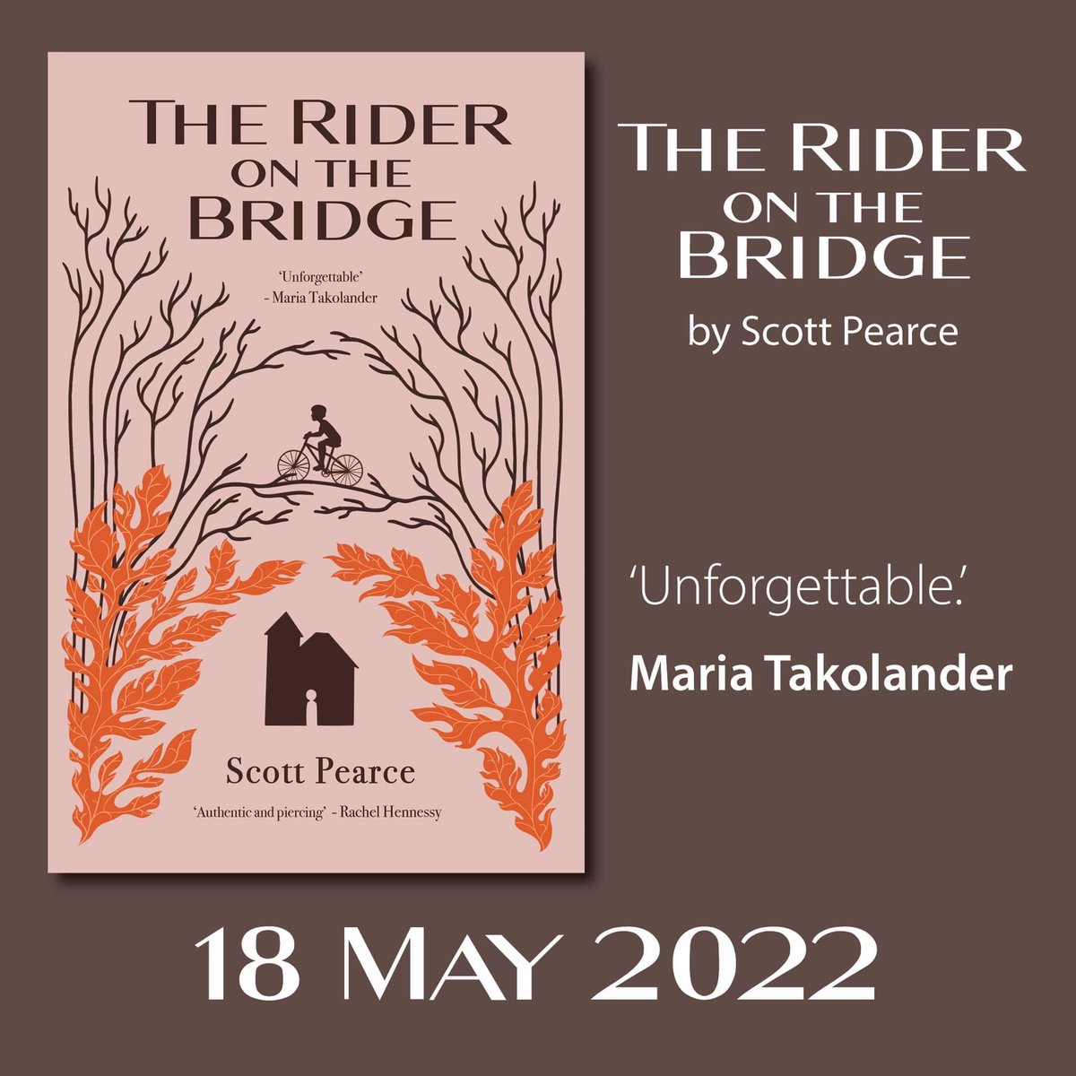 Happy publication day to Scott Pearce! His terrific, gritty novel ‘The Rider on the Bridge’ can be found in all good bookshops now ✨