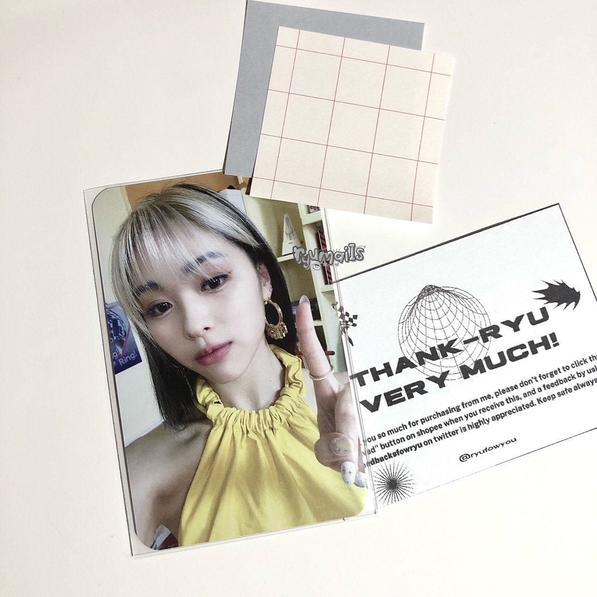 ryumaiIs's tweet photo. ━ ☻ ꒰ #itzrumails ꒱
⠀⌕ from : @ryufowyou ✷
. . .꒰ #feedbacksfowryu ꒱
𓂋 ryujin mecima safely arrived na po thank you so much for accommodating and for the secured packing along with the cute freebies too!♡ https://t.co/XrM0v8cWzP