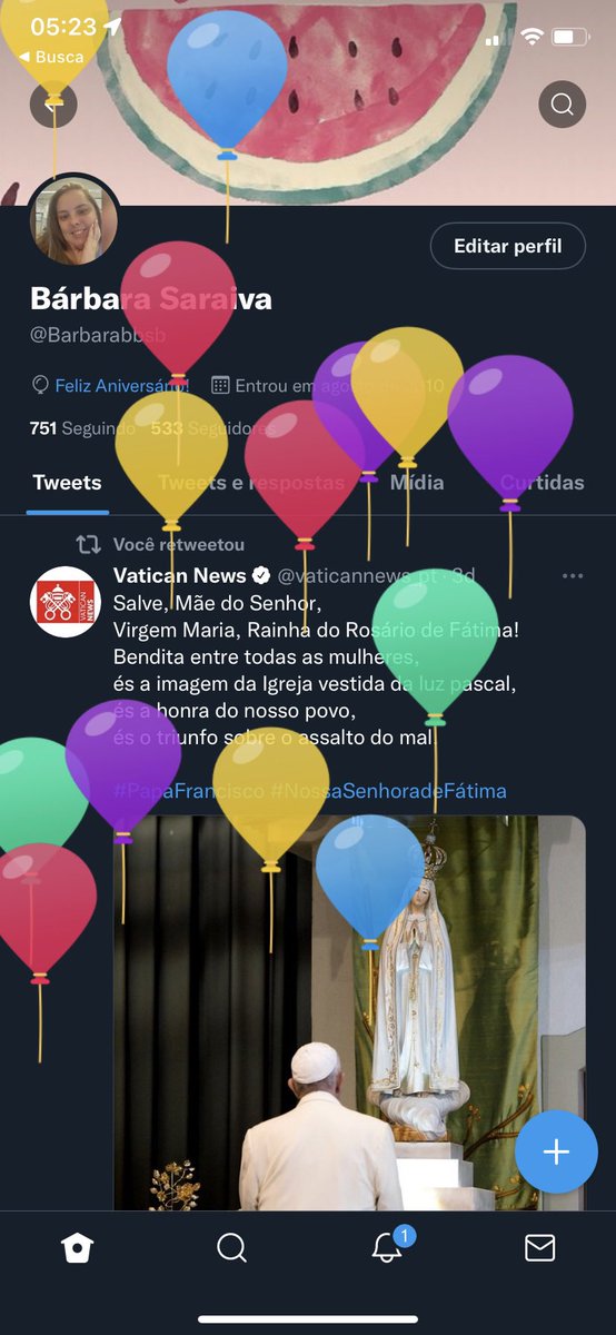 Barbarabbsb's tweet photo. Muito obrigada papai do céu 

Meu dia foi maravilhoso 🥰🥰🥰🥰 https://t.co/8Twnh9lhFl