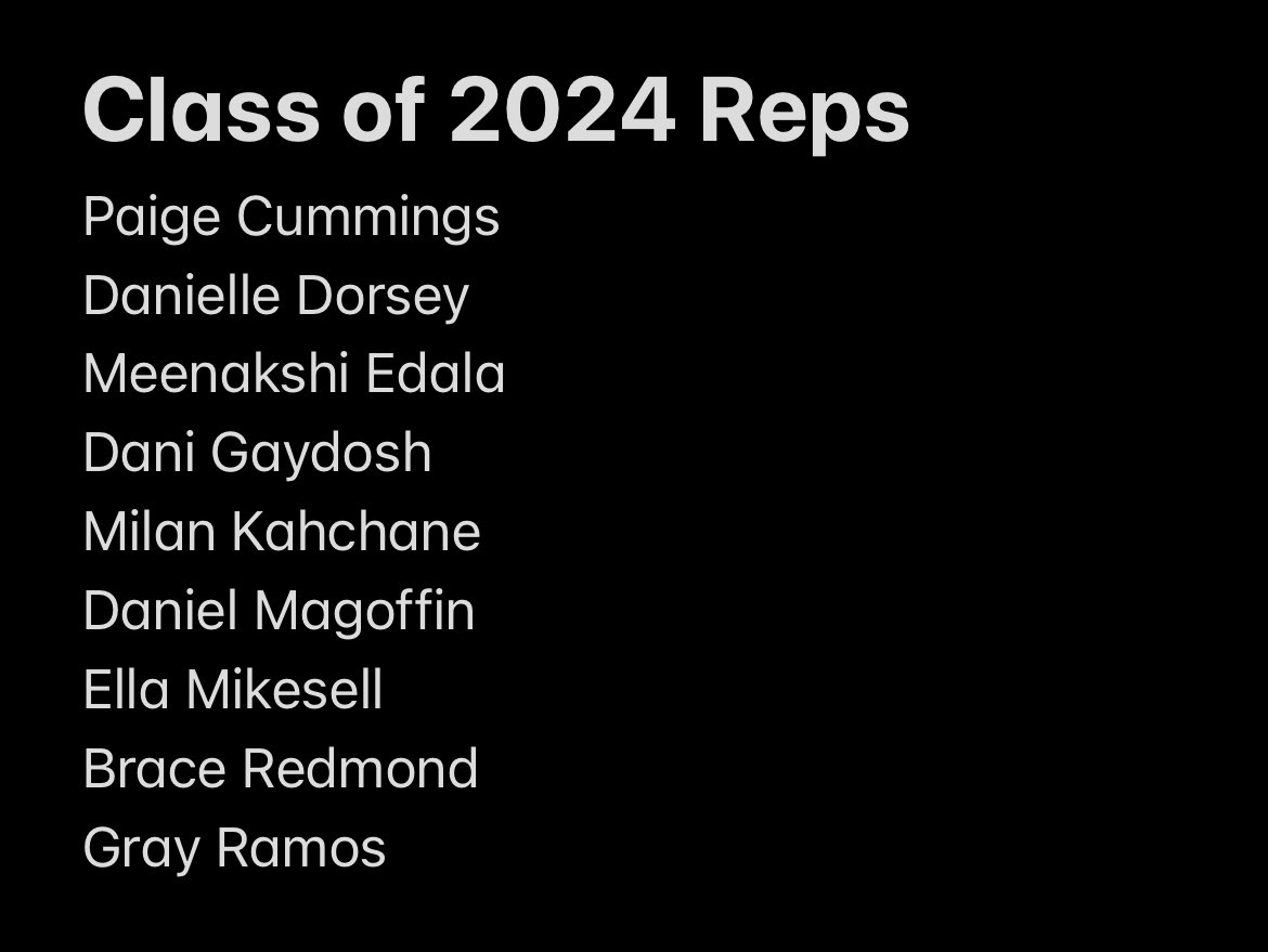 ElksStuCo's tweet photo. 2022-2023 Election Results! 📣
@TheHerdCHS https://t.co/Ockc6rZzCl