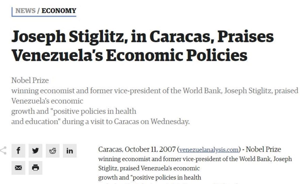 Charles_scl's tweet photo. @davidjiron Si lo dice Stiglitz, patrocinador de las políticas públicas Argentina 🇦🇷 y Venezuela 🇻🇪 que hundieron a dos de los países más ricos de Latinoamérica, quedando con niveles de pobreza de 41% y 95%… tal vez… no va por ahí https://t.co/Q6gnFExcXb