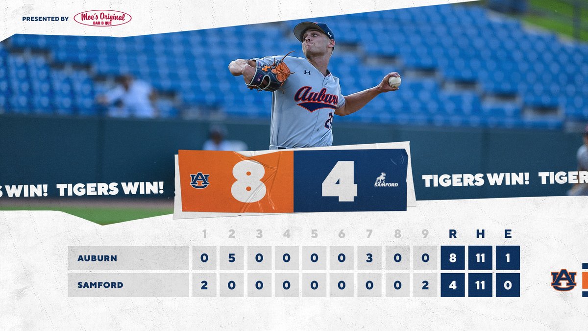 AuburnBaseball's tweet photo. Another winner in the midweek. ✅

#WarEagle https://t.co/z7GB3x1kly