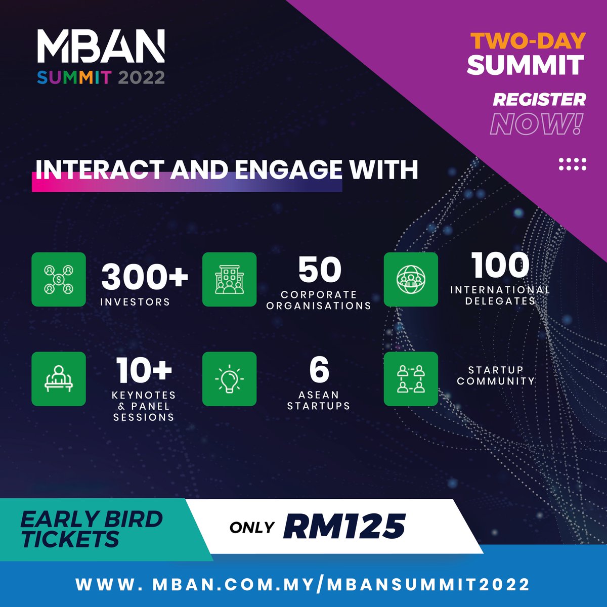 Stay ahead on #investing practices and #investment trends - understand how you can take advantage of the growing #startup ecosystem!

Get your tickets👉mban.com.my/mbansummit2022 and get ready to boost your #innovation practice with access to a global community!