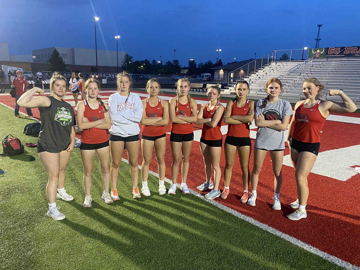 Tickets punched to Regional next week…

Sydney Miller - discus
Tylar Whitaker - 1600, 4x400
Emily Adam - 4x800
Courtney Study - 4x800, 1600
Ashlyn Sanford - 4x800
Lexi Baynes - 4x800, 4x400
Maya Hobbs - 4x400
Rylee Hurst - 100, 400, 4x400
Quin Lunbley - shot put

#RegionalBound