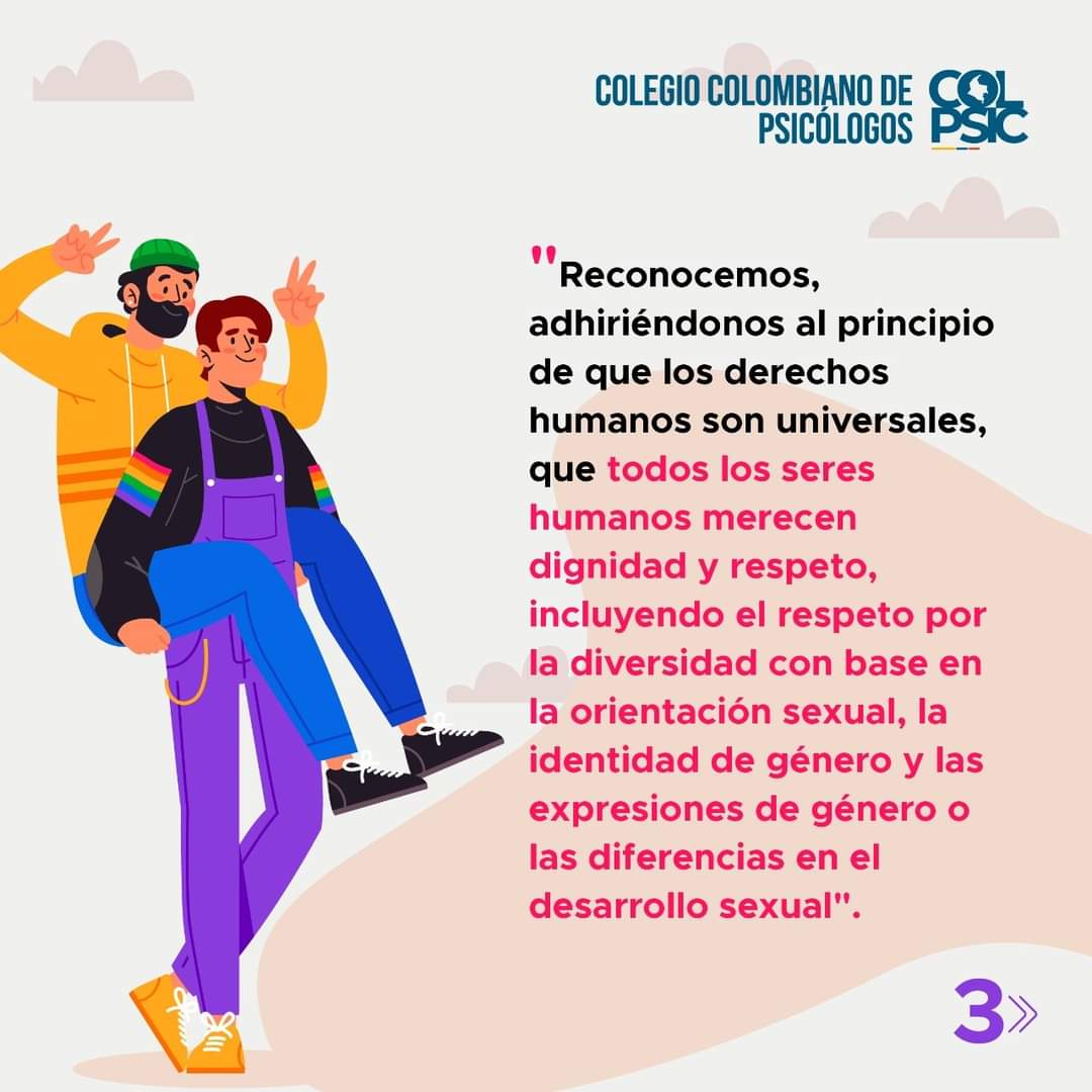 COLPSIC_VALLE's tweet photo. Hoy 17 de mayo, Día Internacional contra la Homofobia, la Transfobia y la Bifobia, recordamos que Colpsic hace parte de las más de 40 organizaciones psicológicas de todo el mundo que han adherido la declaración IPsyNet, en busca de colaborar con todo tipo de acciones que sirvan⬇️ https://t.co/AETzujkJJB