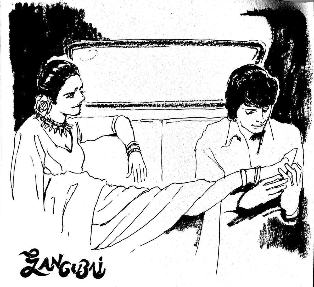 インド映画イラストブログ 記事更新
インドの赤線に生きた女性をえがく「Gangubhai」

池田理代子先生(「ベルサイユのばら」など)風に描いてみました。

「無言でトランプを投げるラブラブシーン」
が印象的です。

https://t.co/W6vt1cVRAI 