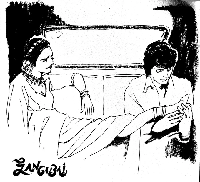 インド映画イラストブログ 記事更新
インドの赤線に生きた女性をえがく「Gangubhai」

池田理代子先生(「ベルサイユのばら」など)風に描いてみました。

「無言でトランプを投げるラブラブシーン」
が印象的です。

https://t.co/W6vt1cVRAI 