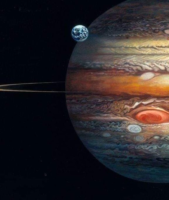 ineed__spacee's tweet photo. Earth to scale https://t.co/jeukiI5yl2