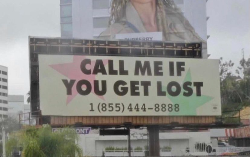 OddFuturePage's tweet photo. 1 year ago today; billboards started to appear with a mysterious phone number which was the start to Tyler, The Creator’s album rollout for ‘CALL ME IF YOU GET LOST’ https://t.co/HEMddHA8Da