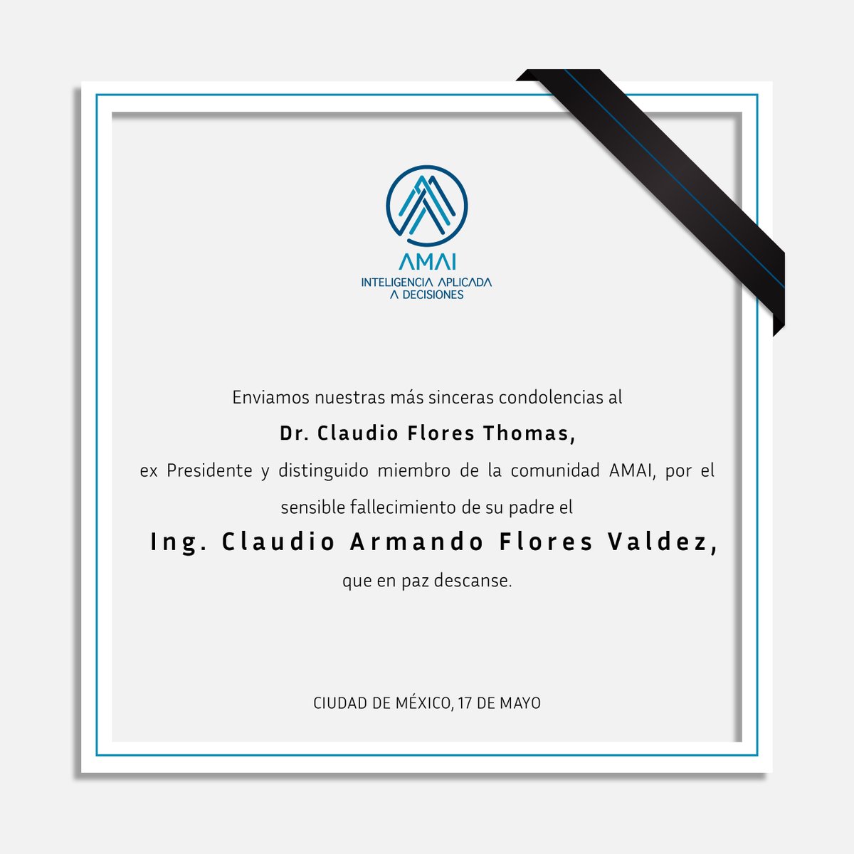AmaiMexico's tweet photo. Un fuerte abrazo @ClaudioFloresT 🙏 https://t.co/aEM3uaklh8