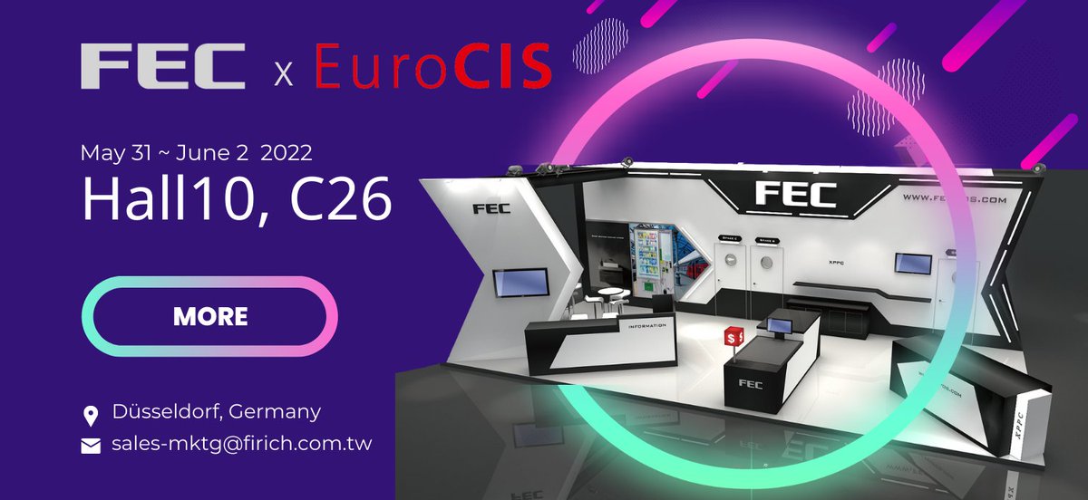 FECPOS's tweet photo. [FEC Event]
UP Coming Event
May 31~ June 2 #EUROCIS2022
https://t.co/aqUKjY29W3
#FECPOS #XPPC #SelfService #RetailPOS #HospitalityPOS #FECPlatform https://t.co/7RHHi5rSzw