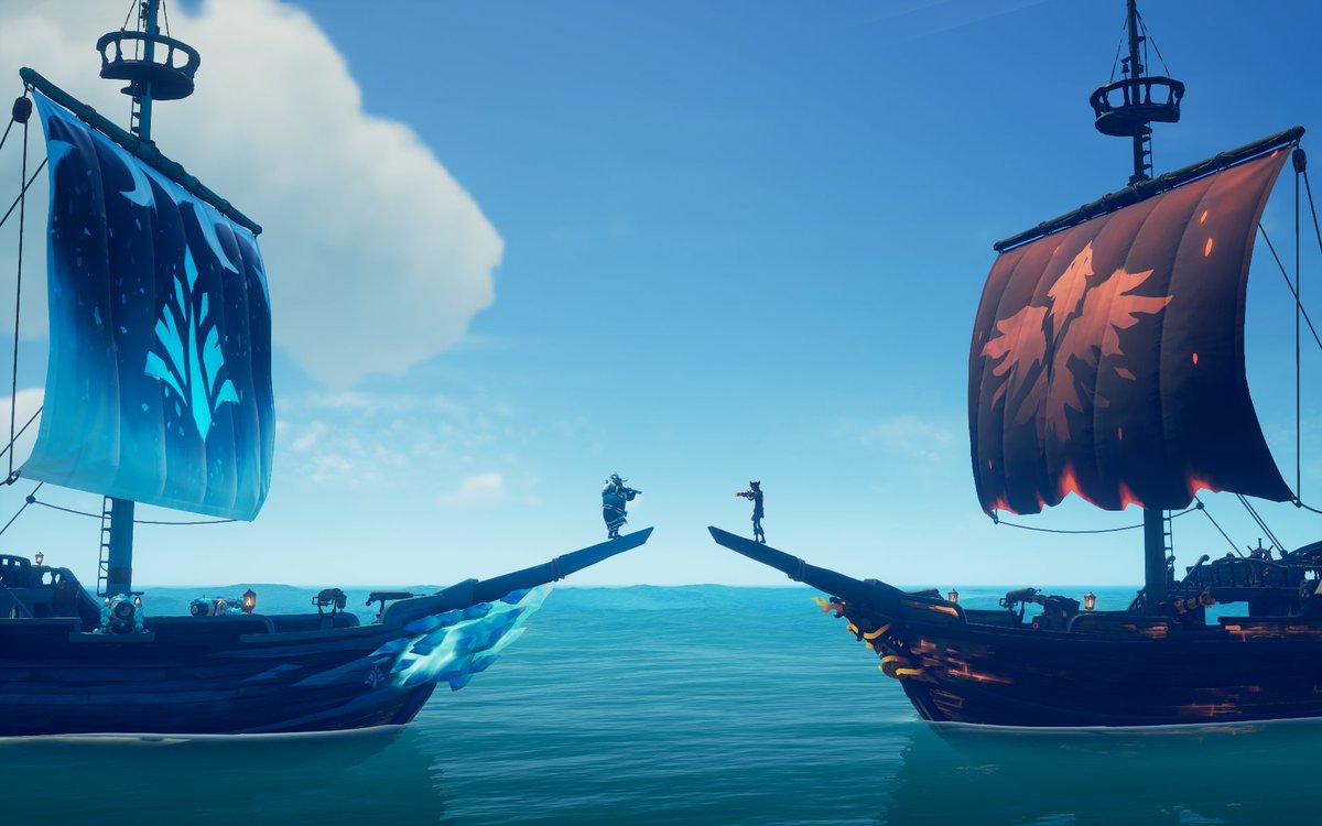 Theme: Rivalry
Fire 🔥 vs Ice ❄
<a href="/SeaOfThieves/">Sea of Thieves</a> #SoTShot #seaofthieves