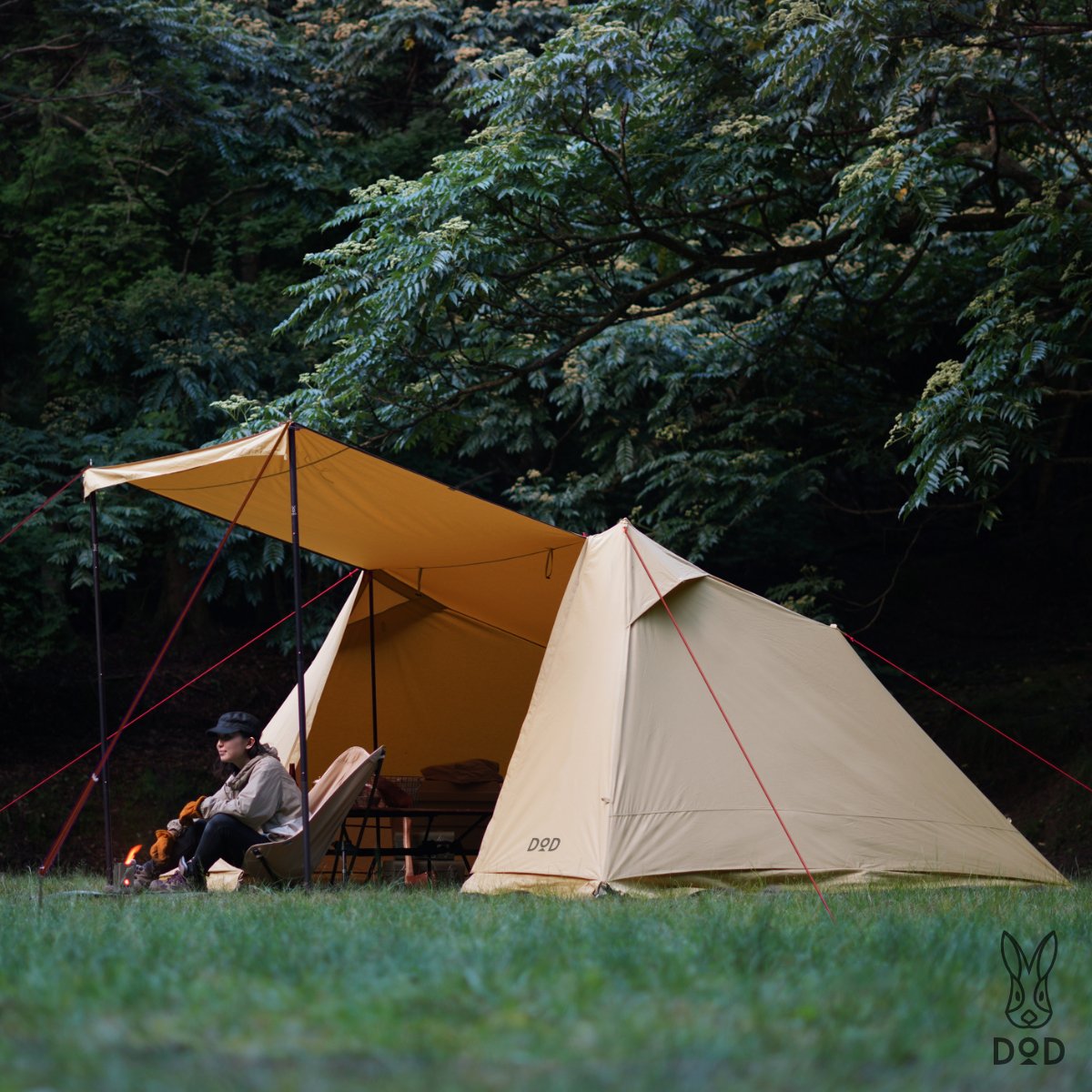テント・タープ DOD SOLO SOUL WOWWOW DODのSOLO SOUL WOWWOW（ソロソウルウォウウォウ）をソロキャンプ用の