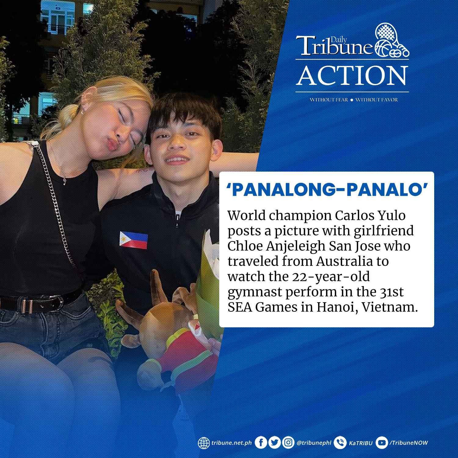 Daily Tribune on Twitter "‘PANALONGPANALO’ World champion Carlos Yulo