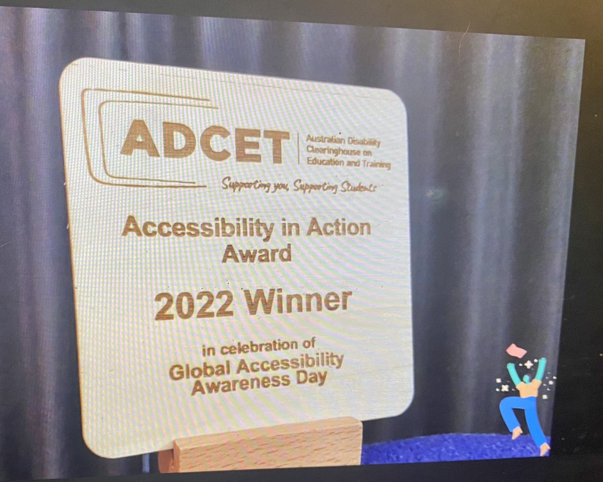 A little less conversation a little more action! Proud to be attending the <a href="/adcet_edu_au/">ADCET</a> Accessiblity in Action awards in honour of Global Accessibility Awareness Day #GAAD