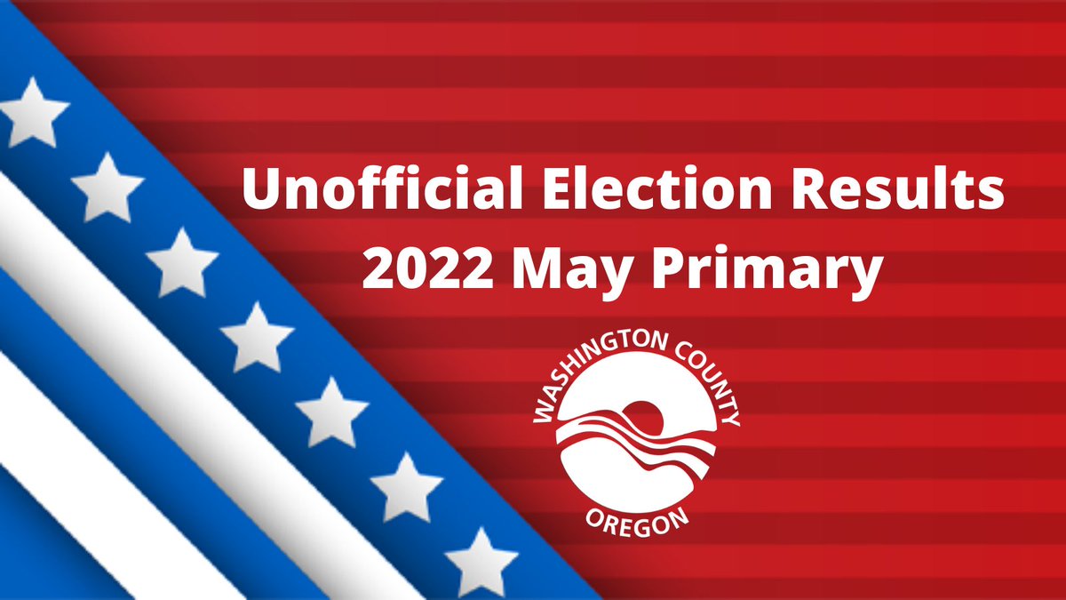 WashcoOregon's tweet photo. The first unofficial Washington County election results are now available at https://t.co/L858Ra40Vd  #Election2022 https://t.co/hDbv1Q26DR