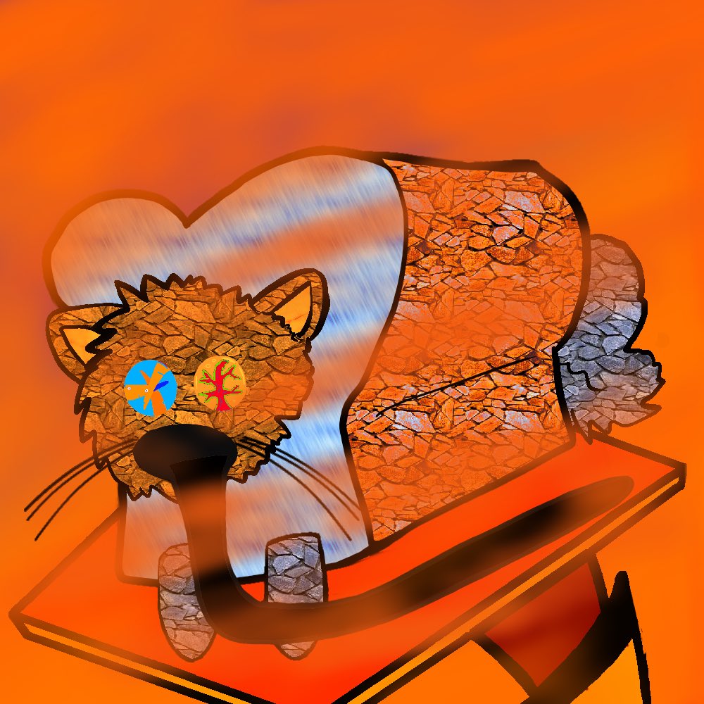 significantloaf's tweet photo. One of my favorite orange juice loaves🔥🍊he got adopted before I could give him a name 😭 #NFTCommunity #Crypto #bread #cats #pets #Ethereum https://t.co/6W5Qw1OhEq