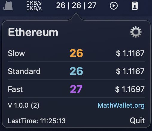 MathWallet's tweet photo. Ethereum realtime GAS: 26 GWEI
Install MathGas to check the realtime multichain Gas Price!
https://t.co/PPzMPrUeeY
#MathWallet #Ethereum #MathGas https://t.co/GRbtKD39cF