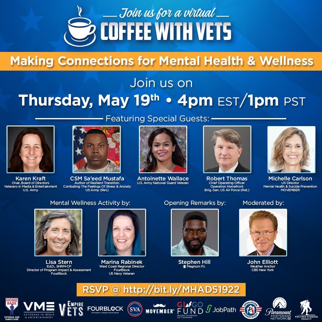 StephenHillActs's tweet photo. I met all these folks on Zoom yesterday. This is going to be powerful. RSVP. See you Thursday! #coffeewithvets https://t.co/3JnALZuuY4