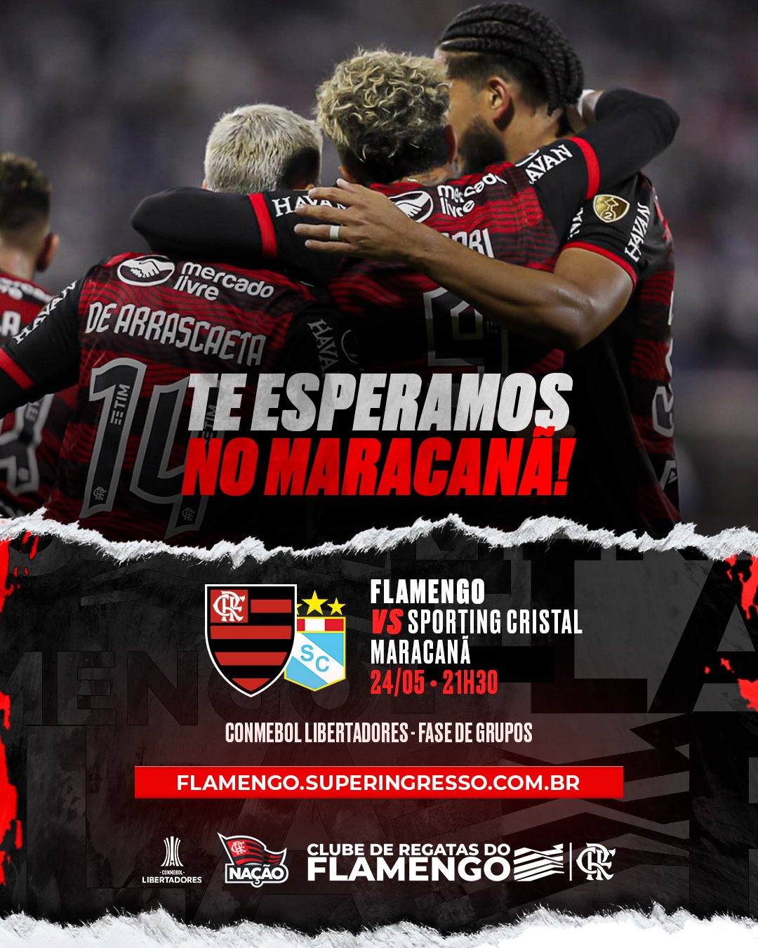 Clube de Regatas do Flamengo - HOJE TEM MENGÃO NA CONMEBOL