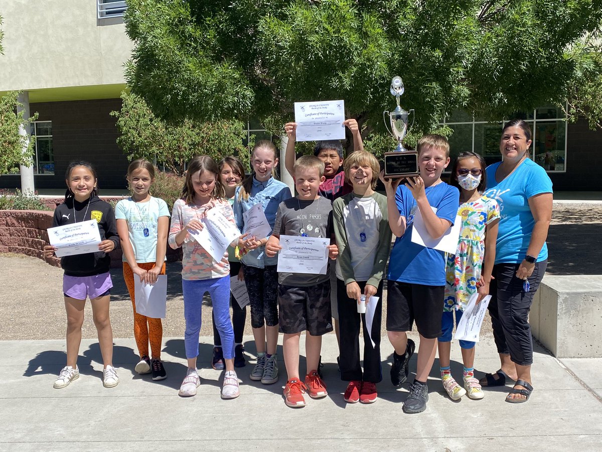Congratulations to our Battle of the Books champions - Mrs. Salas’s 4th grade class and Mrs. Self’s 5th grade class. Way to go Rams! Thank you to Mrs. Huggins for continuing this wonderful tradition at GOK! @GOK_Rams @chris_zone4 @APSLZ4 https://t.co/dT0z3Bc6sZ
